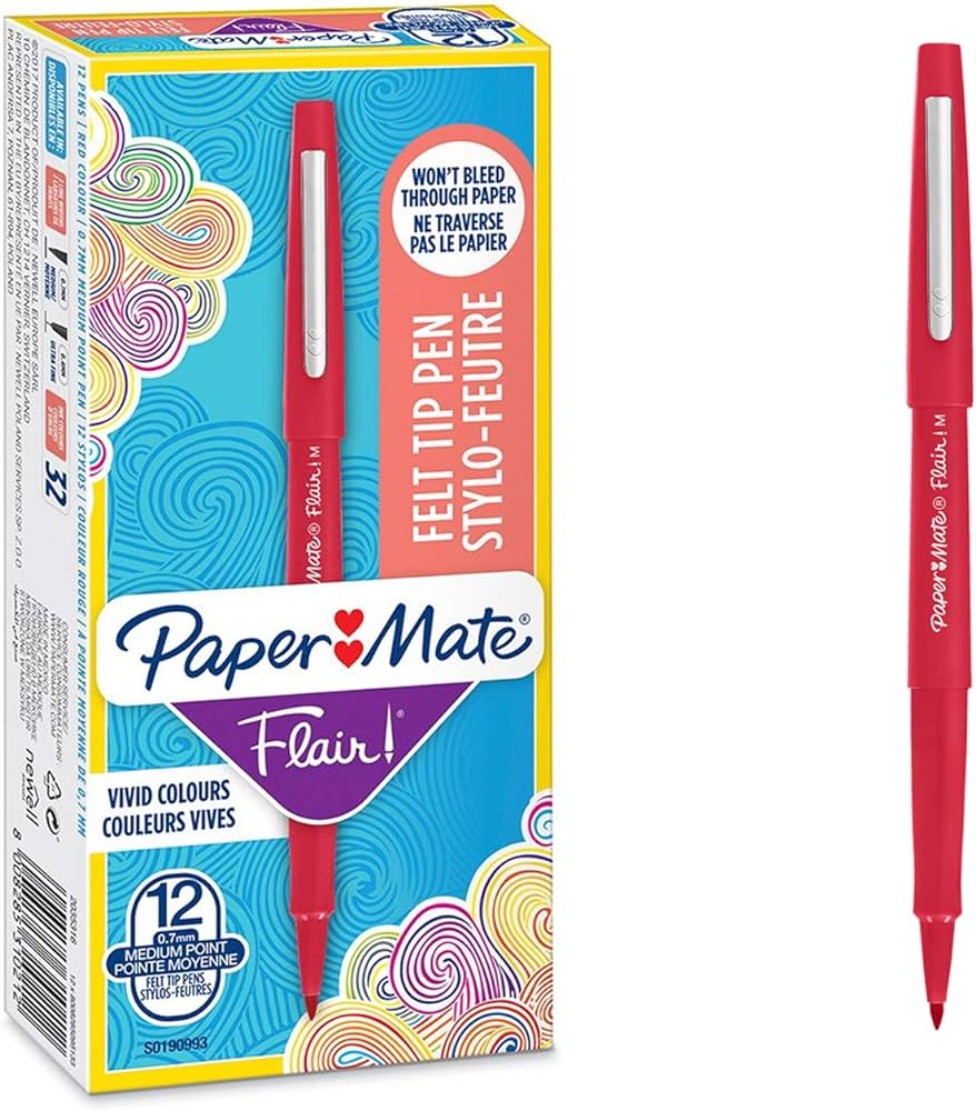 MARCADOR PAPER MATE FUTURA MÉDIA VERMELHA S0190993 0