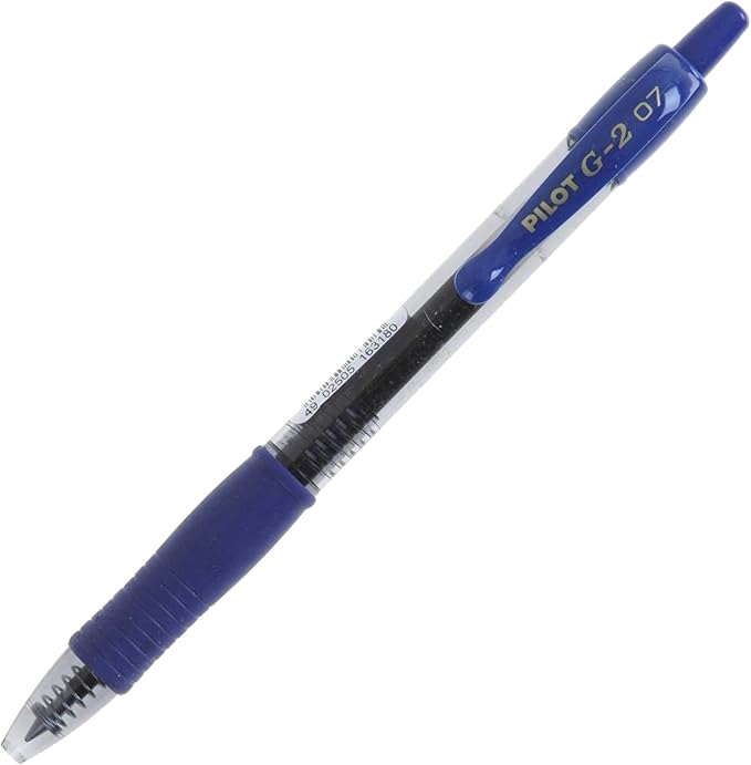 ESFEROGRÁFICA ROLLERBALL PILOT RUBBER GRIP RETRÁTIL FINE 0.7MM BL-G2-7B AZUL