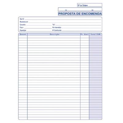 BLOCO ENCOMENDAS C/DUPLICADO 215X315MM T225-P