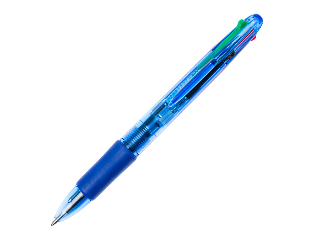 ESFEROGRÁFICA 4 EM 1 C/4 CORES AZUL+PRETO+VERDE+VERMELHO KF01938