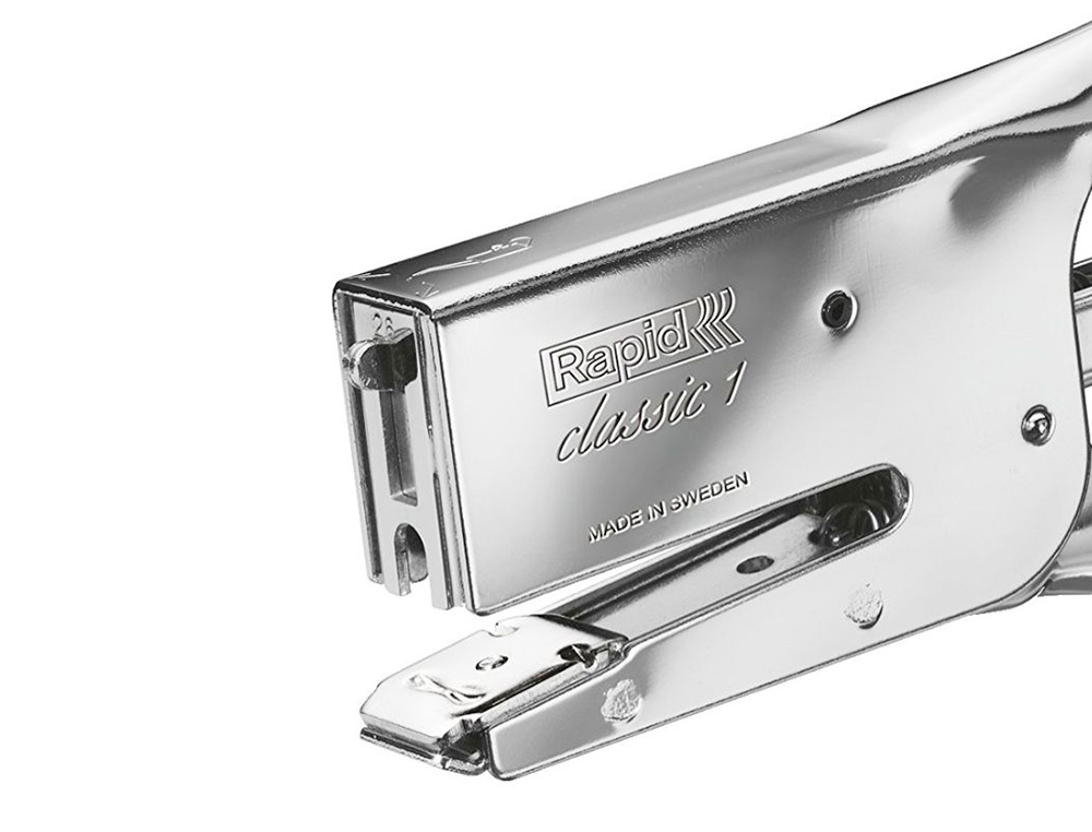 AGRAFADOR ALICATE AGRAFES 24/6- 26/8 20FOLHAS AÇO INOX  RAPID K1 10510601