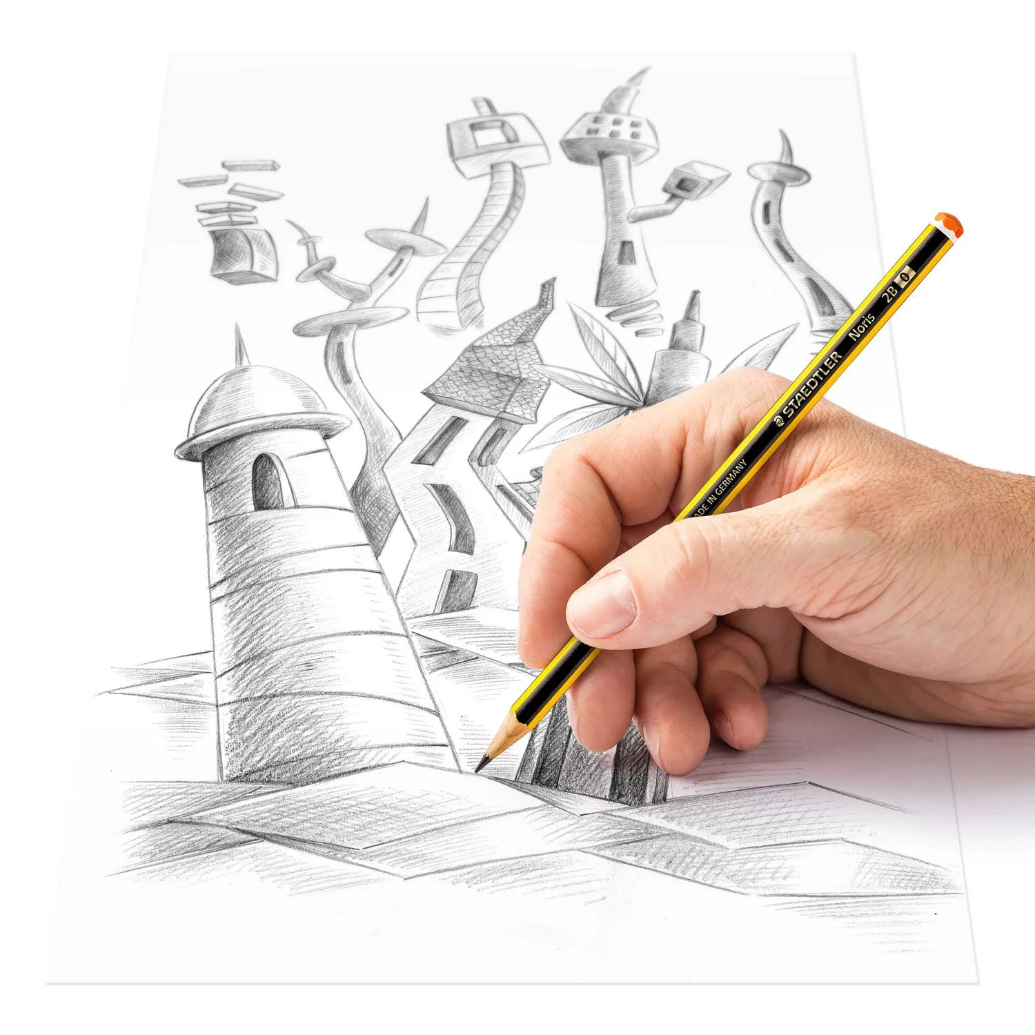 LAPIS GRAFITE STAEDTLER NORIS 120 Nº0/2B CAIXA C/12 1
