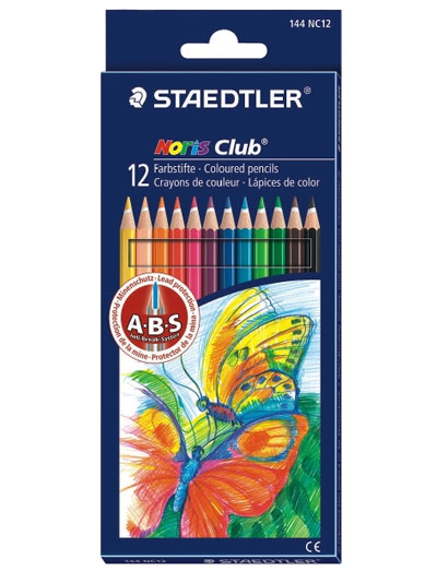 LÁPIS COR STAEDTLER NORIS CLUB LONGOS CAIXA C/12