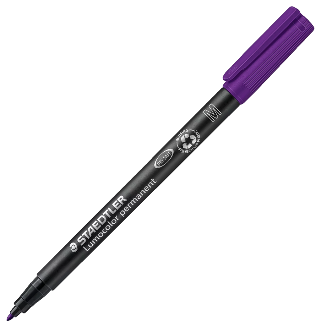 MARCADOR STAEDTLER LUMOCOLOR M317 1.0MM PERMANENTE VIOLETA