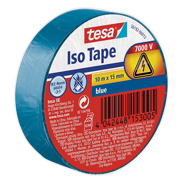 FITA ADESIVA ISOLADORA TESA FLEX 10MX15MM AZUL 56192-00012-01