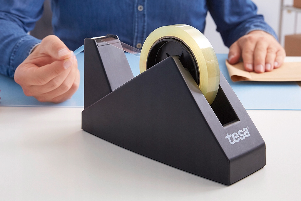 DESENROLADOR BALCÃO P/FITA ATÉ 66MX19MM TESA ECO EASY CUT® PRETO 57431-00000-00 2