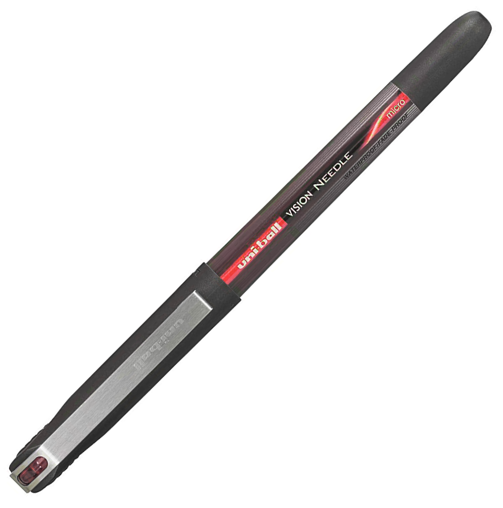 MARCADOR UNI-BALL EYE PONTA AGULHA UB-185/UB-185S 0.5MM/0.4MM VERMELHO