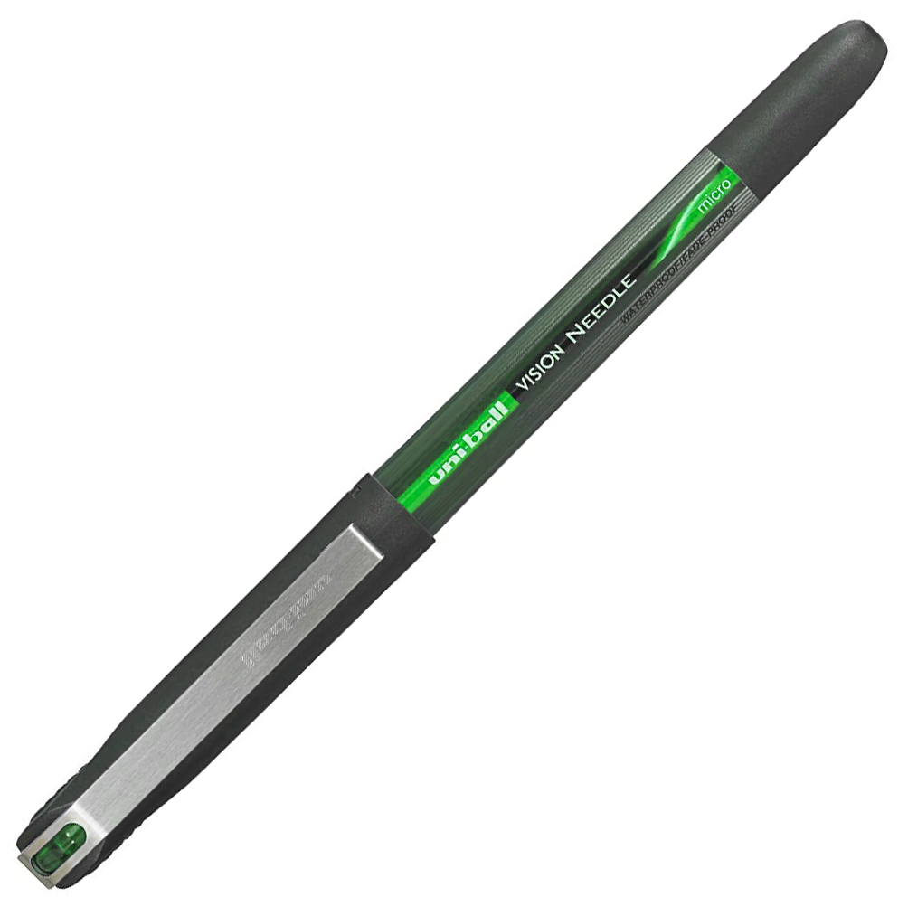 MARCADOR UNI-BALL EYE PONTA AGULHA UB-185 0.5MM/0.4MM VERDE