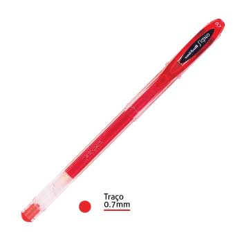 MARCADOR UNI-BALL SIGNO GEL UM-120 0.7MM/0.4MM VERMELHO