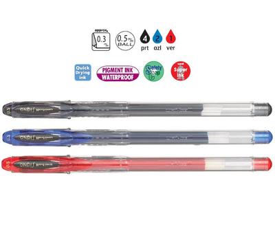 MARCADOR UNI-BALL SIGNO GEL UM-120 0.5MM/0.3MM AZUL