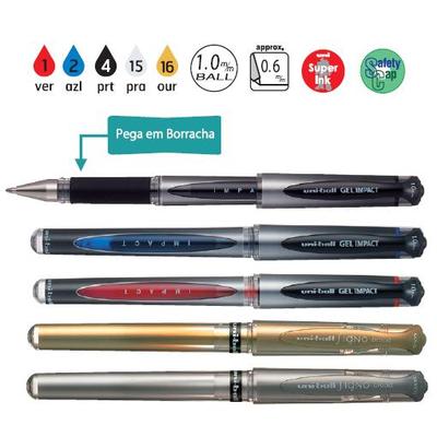 MARCADOR UNI-BALL SIGNO GEL UM-153 1.0MM/0.6MM AZUL