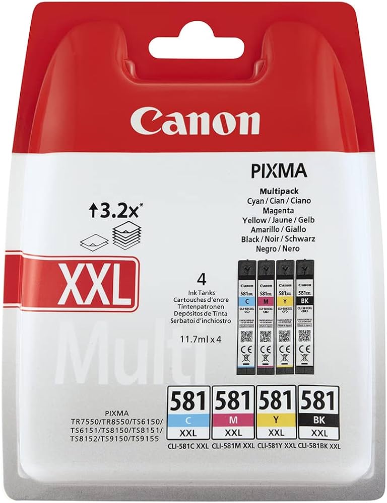 TINTEIRO CANON PIXMA TR8550/TS6250 KIT C/4 CORES 1998C004 0