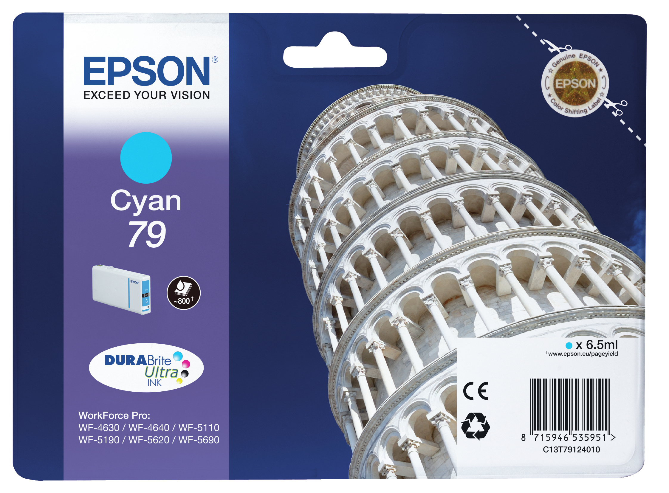 TINTEIRO EPSON WF PRO WP4630DWF/4640DTWF/5110DW/5190DW/5620DW SIÃO 79 0