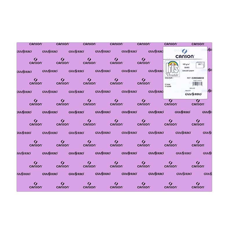 CARTOLINA IRIS 185GR 50X65CM - LILAS 1
