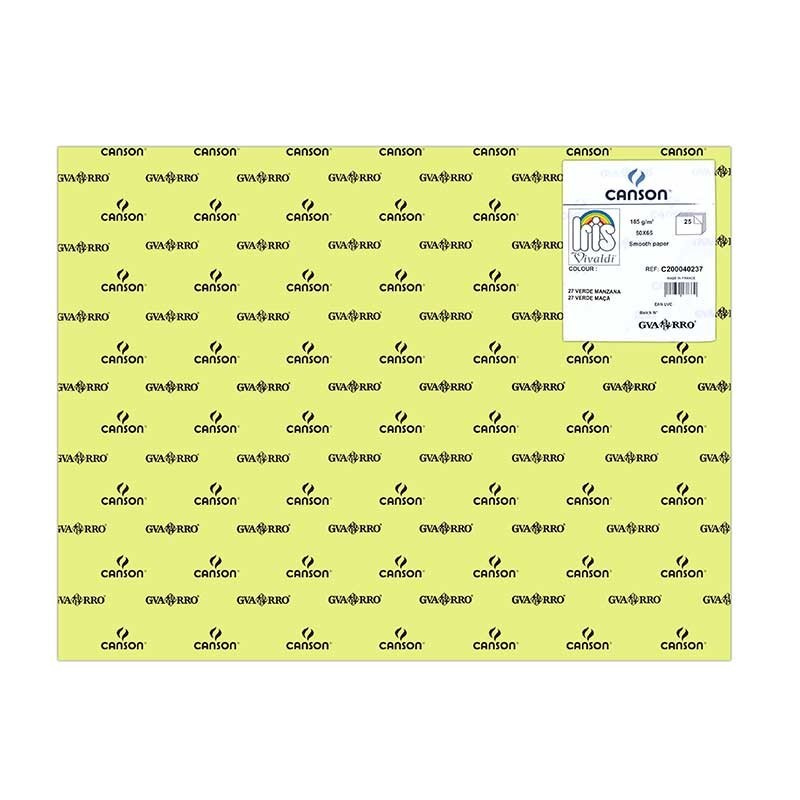 CARTOLINA IRIS 185GR 50X65CM - VERDE MAÇA 1