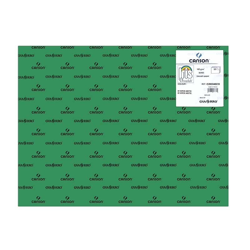CARTOLINA IRIS 185GR 50X65CM - VERDE ABETO 0