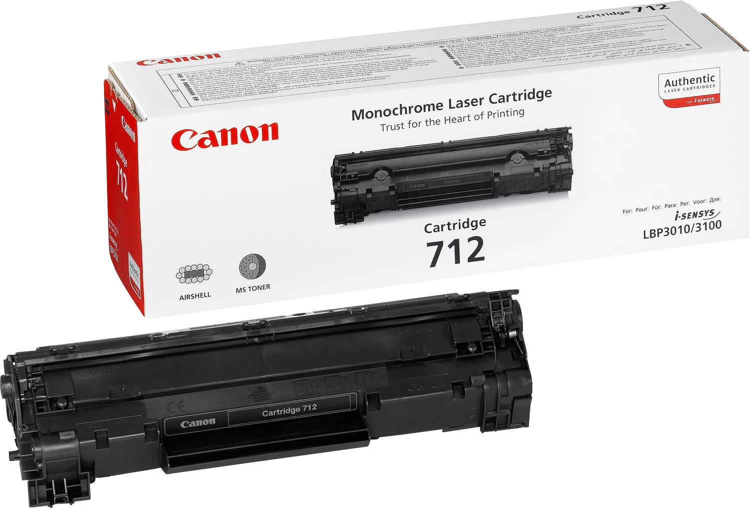 TONER CANON LBP-3010/3100 1.5K PRETO 712 1870B002