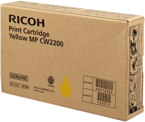TONER RICOH MULTIFUNÇÕES PLANOS COLOR MP CW2200SP TINTA AMARELO 841638 0
