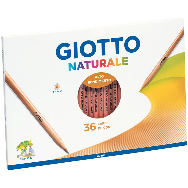 LAPIS COR GIOTTO NATURAL CAIXA C/36 LONGO 223600