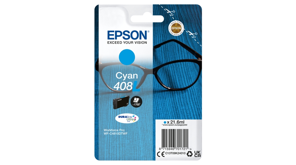 TINTEIRO EPSON DURABRITE ULTRA INK SINGLE PACK 408L SIÃO