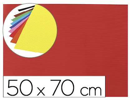 GOMA EVA ONDULADA 50X70 2,2MM ESPESSURA VERMELHO 1