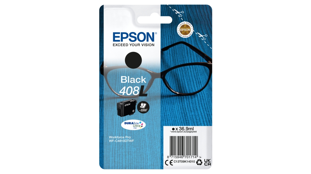 TINTEIRO EPSON SINGLE PACK DURABRITE ULTRA INK 408L PRETO 0