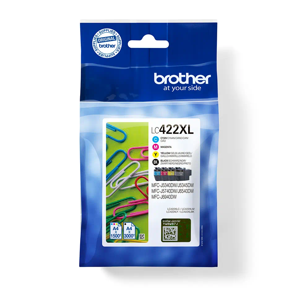 TINTEIRO BROTHER MFC-J5340DW/5345DW/6940DW/5740 PACK C/4 CMYK XL