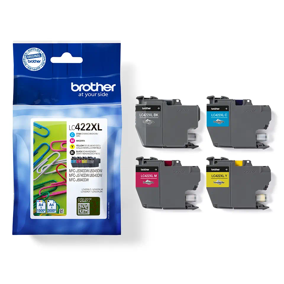 TINTEIRO BROTHER MFC-J5340DW/5345DW/6940DW/5740 PACK C/4 CMYK XL 2