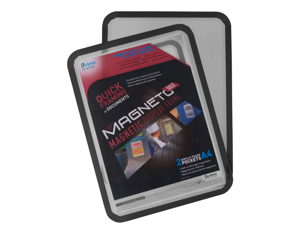 MOLDURA PORTA ANUNCIOS MAGNETICA DIN A3 PRETO PACK C/2 1