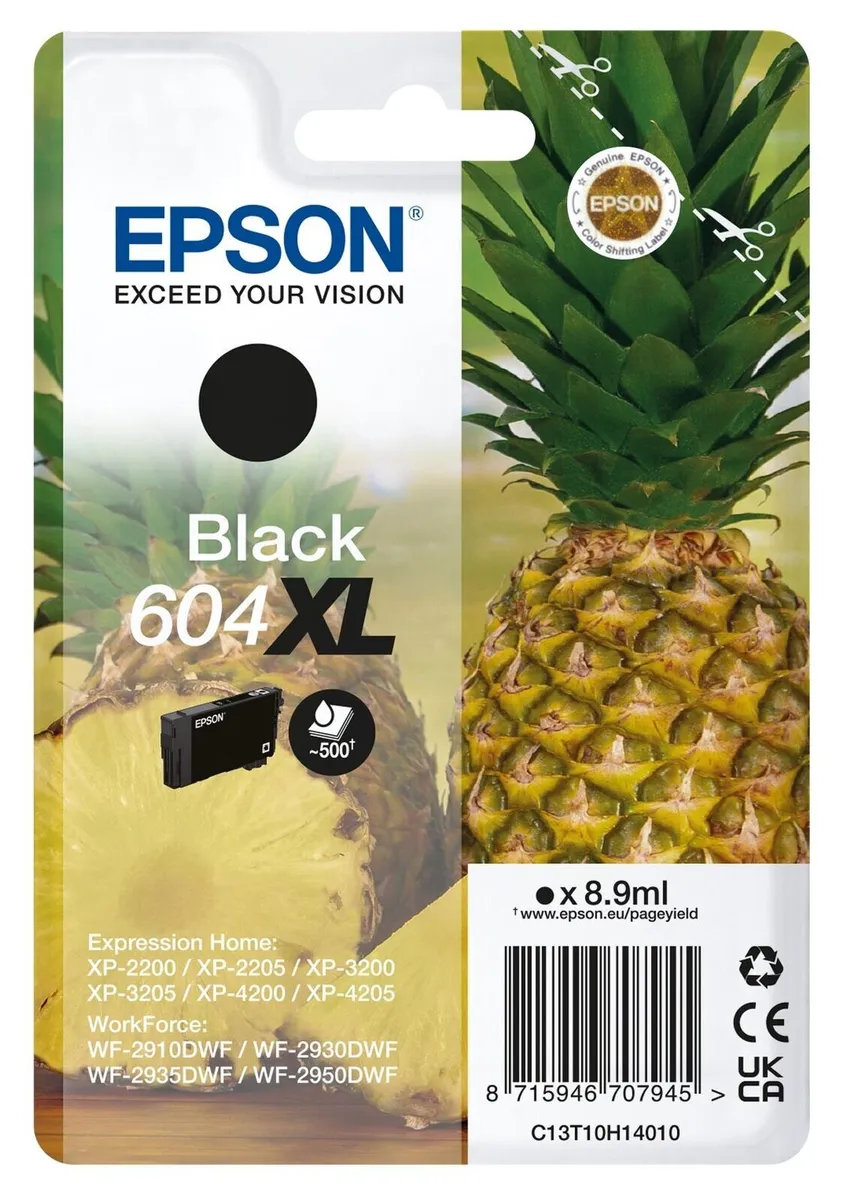 TINTEIRO EPSON XP2200/XP2205/XP3200/XP3205/WF2910 PRETO 604XL 0
