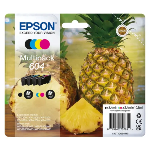 TINTEIRO EPSON EPSON XP-2200/7WF-2910DWF MULTIPACK 604 0