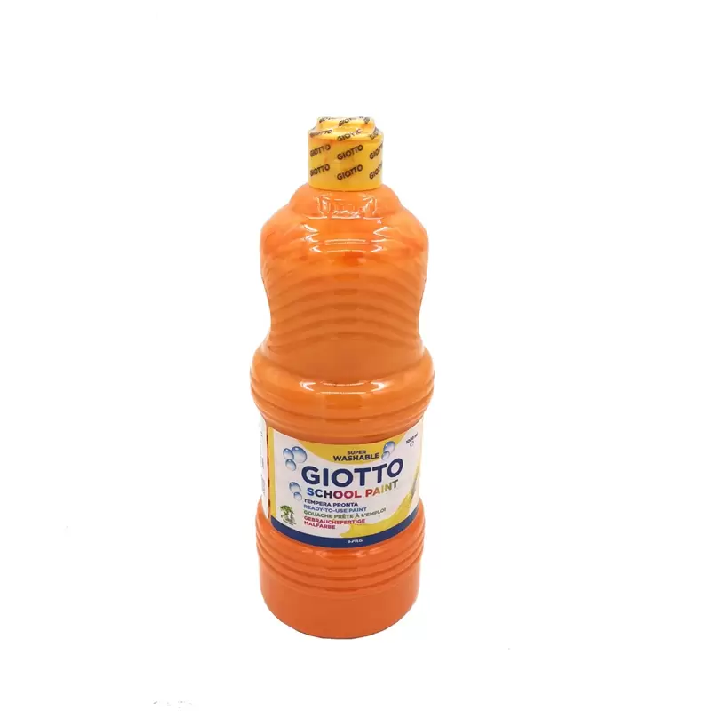 GUACHE GIOTTO PRONTA LAVÁVEL ESCOLAR 1LITRO LARANJA 53550500
