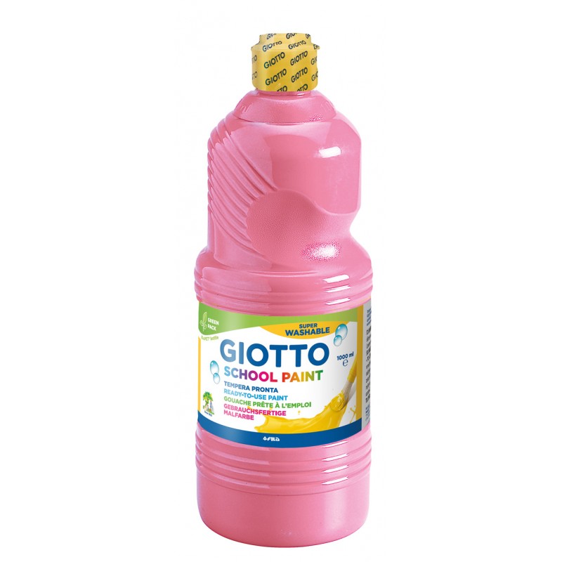 GUACHE GIOTTO PRONTA LAVÁVEL ESCOLAR 1LITRO ROSA 535506