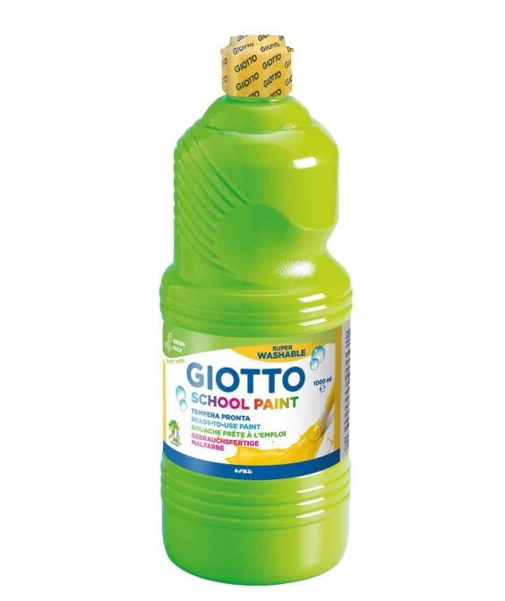 GUACHE GIOTTO PRONTA LAVÁVEL ESCOLAR 1LITRO VERDE 535511
