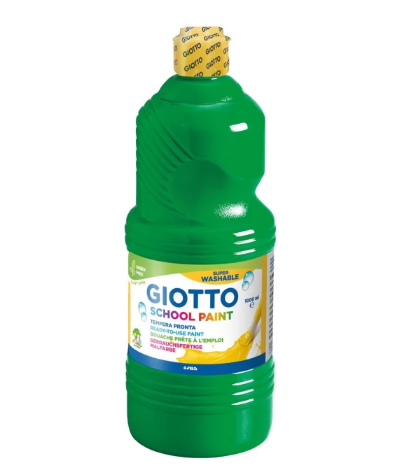 GUACHE GIOTTO PRONTA LAVÁVEL ESCOLAR 1LITRO VERDE ESCURO 535512