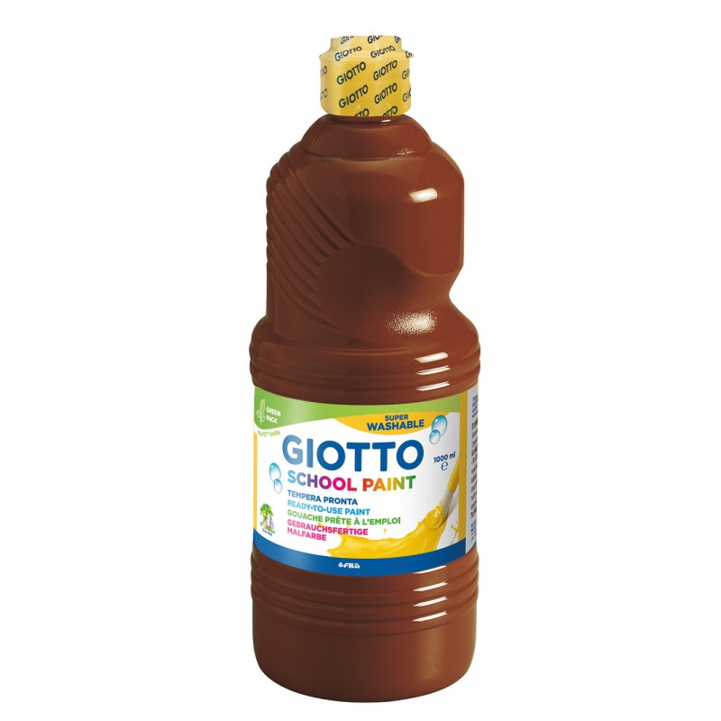 GUACHE GIOTTO PRONTA LAVÁVEL ESCOLAR 1LITRO CASTANHO 535528