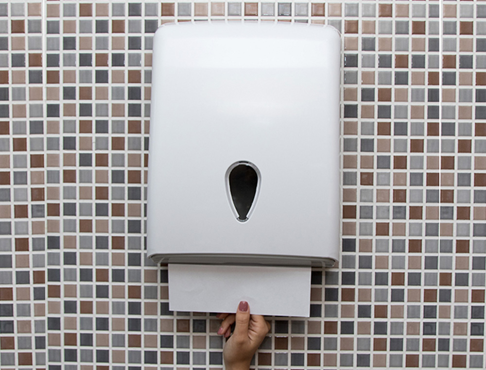 DISPENSADOR TOALHAS ZIG-ZAG DAHI JAVEA ABS COR BRANCO 370X277X130MM 1