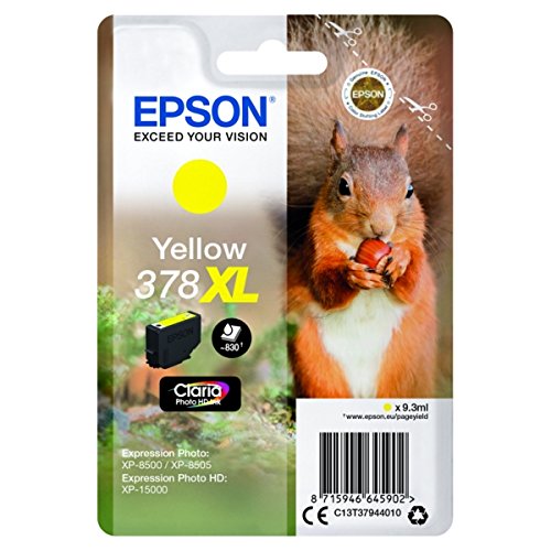 TINTEIRO EPSON EXPRESSION FOTO XP8000/XP8005/XP8500/XP8505 AMARELO 378XL