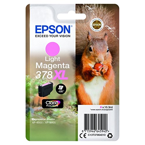 TINTEIRO EPSON EXPRESSION FOTO XP8000/XP8005/XP8500/XP8505 MAGENTA CLARO 378XL 0