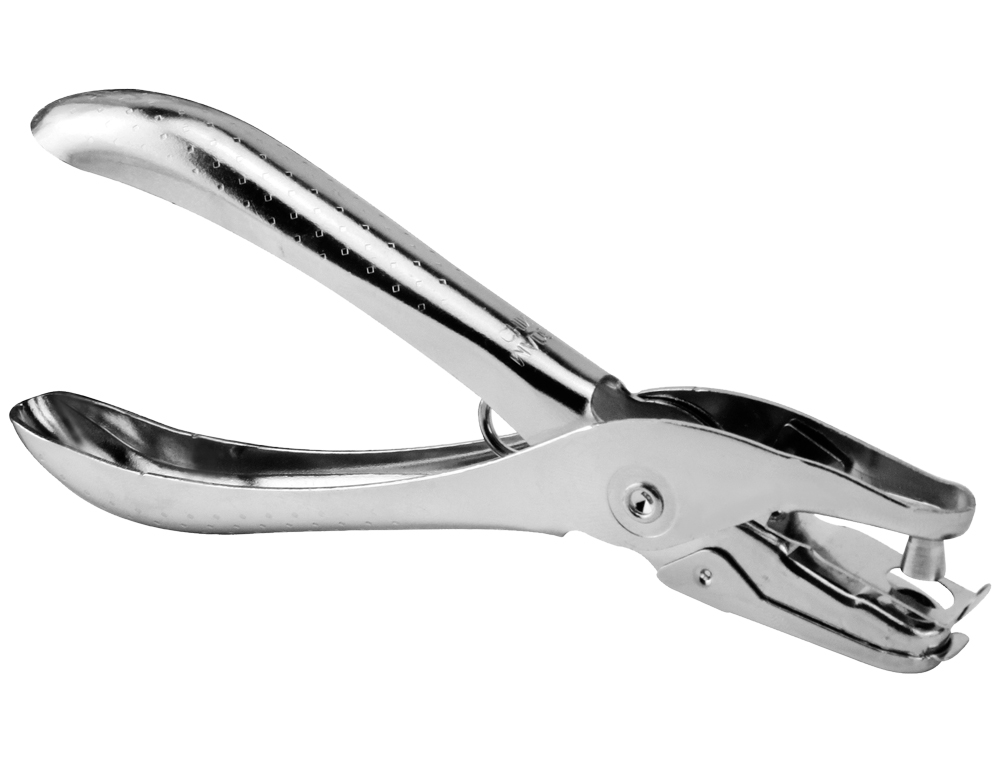 FURADOR DE ALAVANCA METALICO CROMADO 1 FURO ABERTURA 6MM CAPACIDADE 6 FOLHAS 0