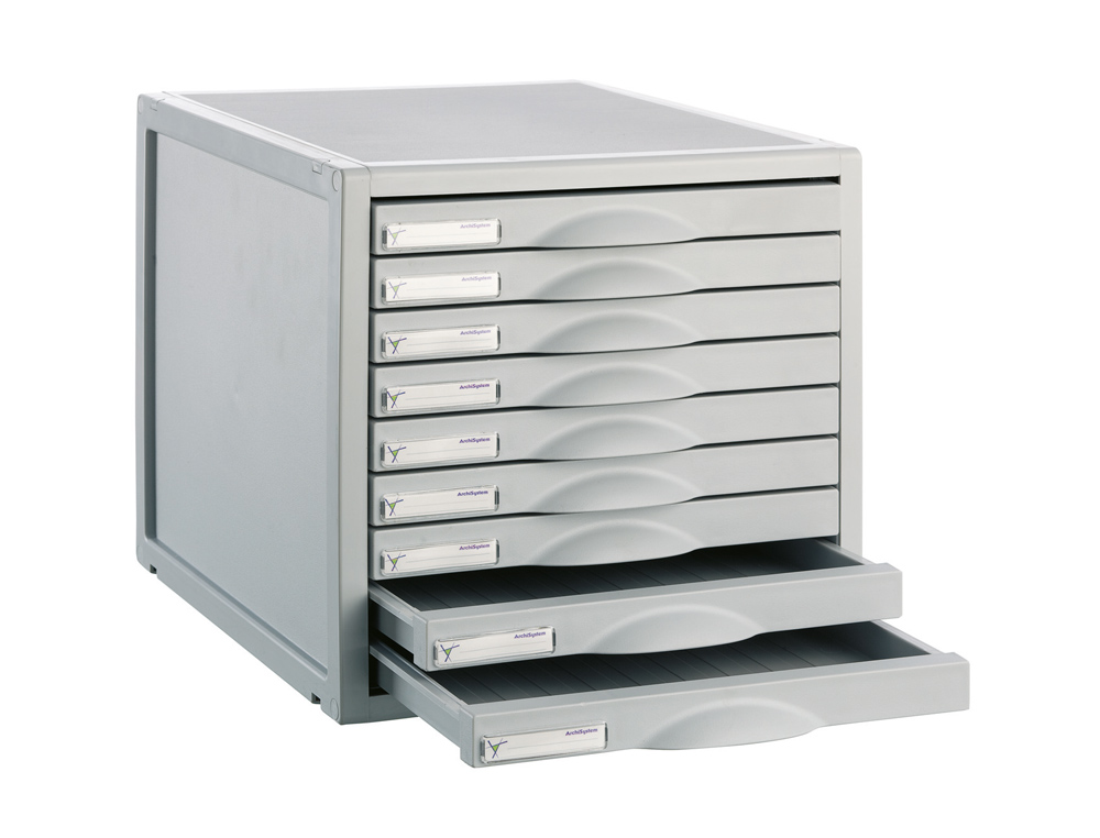 BLOCO CLASSIFICADOR 8409C 9 GAVETAS COR CINZA 356X316X303MM