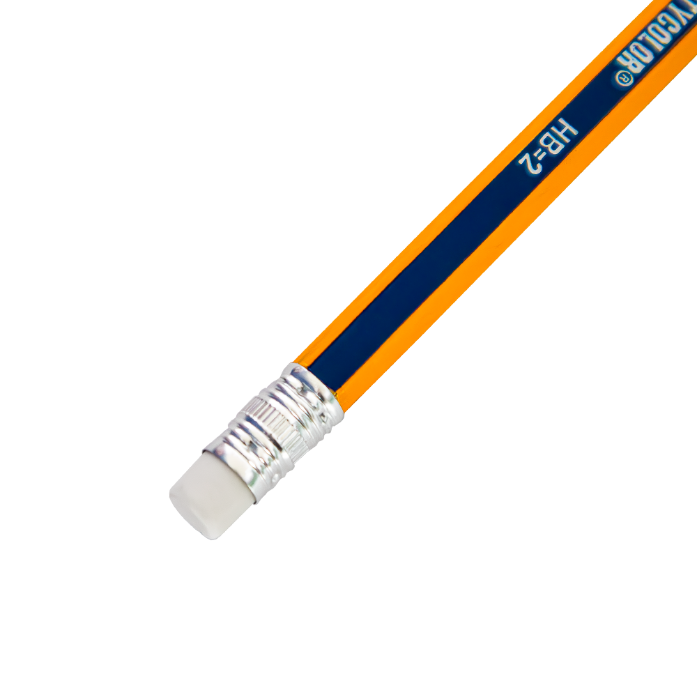 LAPIS GRAFITE COM BORRACHA Nº2 HB CITYCOLOR CITY02468 1