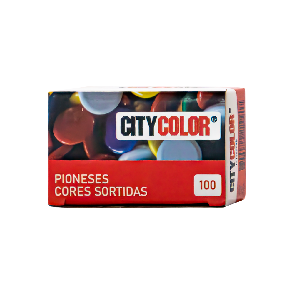 PIONESES CITYCOLOR CAIXA C/100 CORES SORTIDAS CITY22090 2