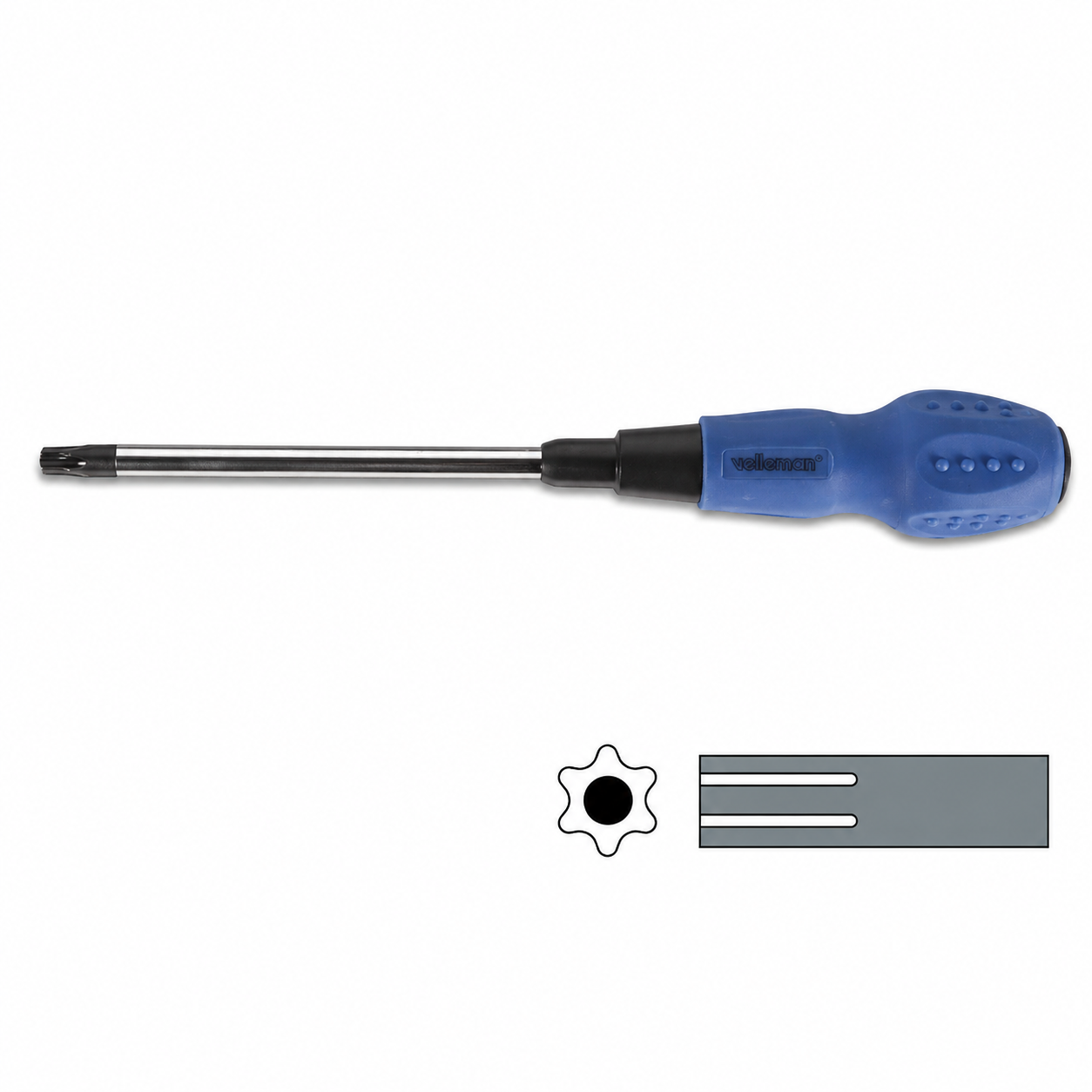 CHAVE ESTRELA VELLEMAN TORX T40 + CENTRO 260MMM VELVTQTT40
