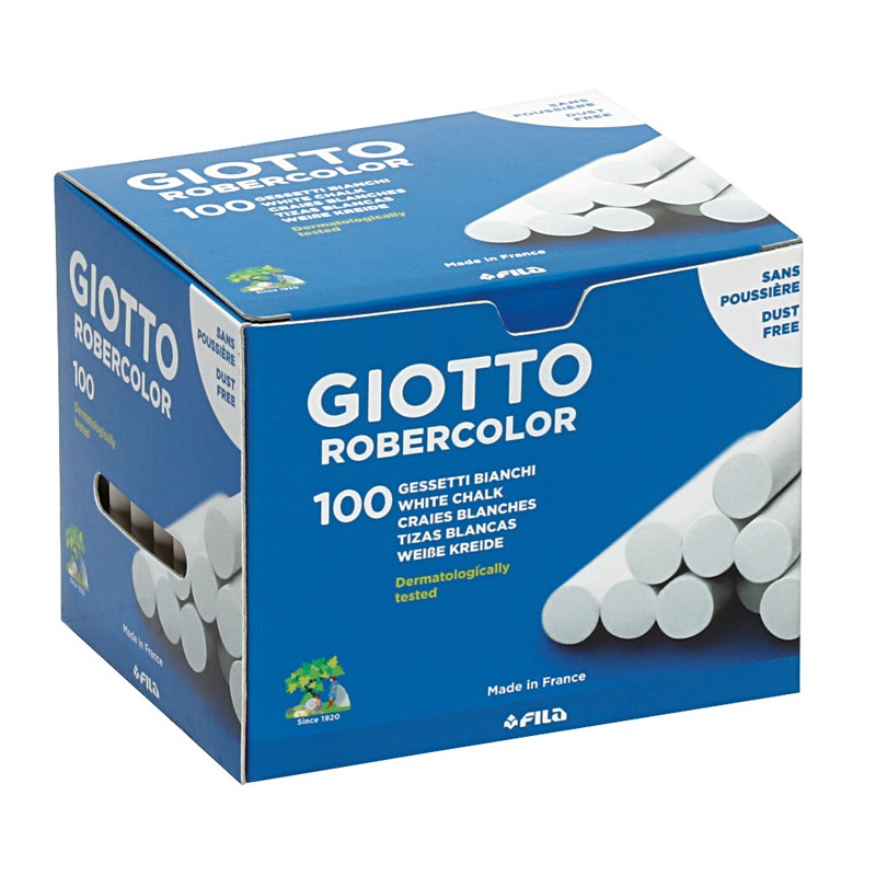 GIZ BRANCO CAIXA C/100 PAUS ROBERCOLOR 538800