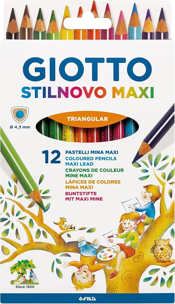 LAPIS COR GIOTTO STILNOVO CAIXA C/12 MAXI 225900