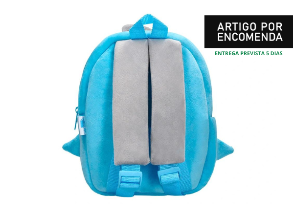 MOCHILA INFANTIL TUBARAO PELUCHE 300X100X250MM 2