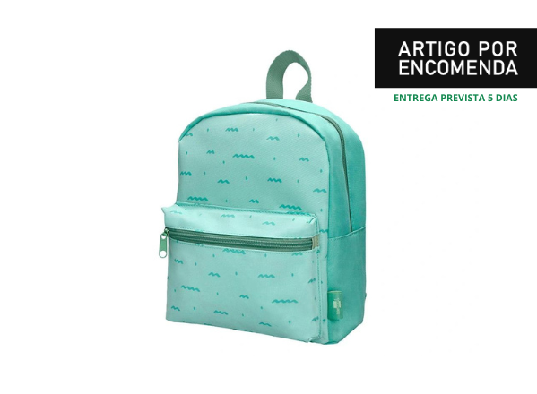 MOCHILA PREESCOLAR INFANTIL DESENHO VERDE 210X115X250MM 1