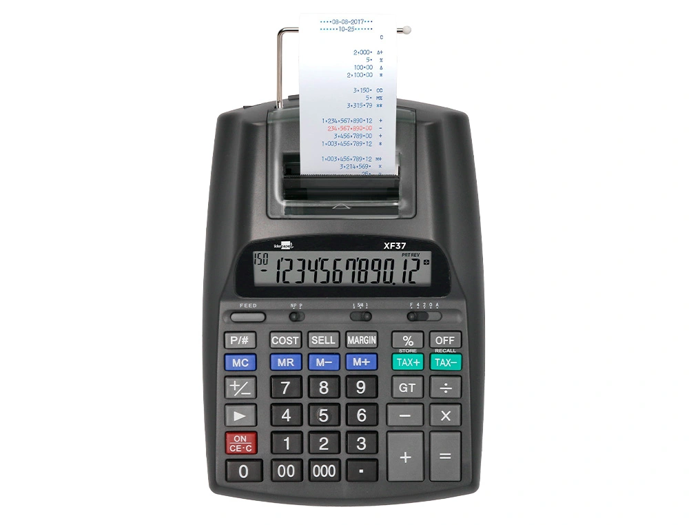CALCULADORA DE SECRETARIA COM ROLO XF37 12 DIGITOS 2