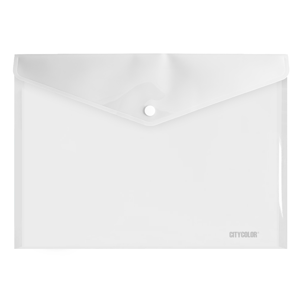 DOSSIER ENVELOPE A4 C/BOTÃO 235X335 PP BRANCO 0